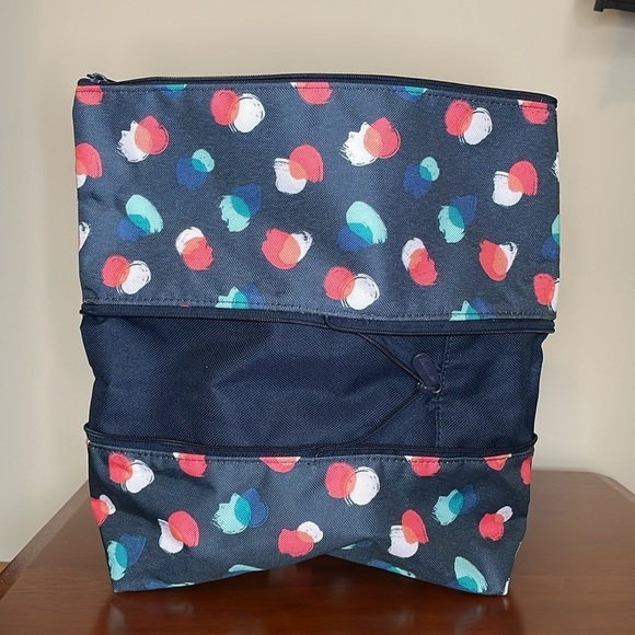 THIRTY ONE Painted Dot Trio Size Up Expandable Pouch Travel Storage Colorful - Picture 7 of 8